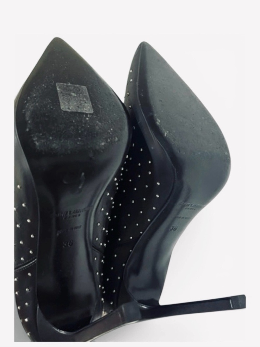 Saint Laurent black leather ankle boots Size 36 - Picture 7 of 7